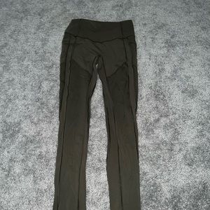 Lululemon green wonder under leggings